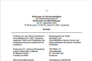 Tagesordnung Enquetekommission